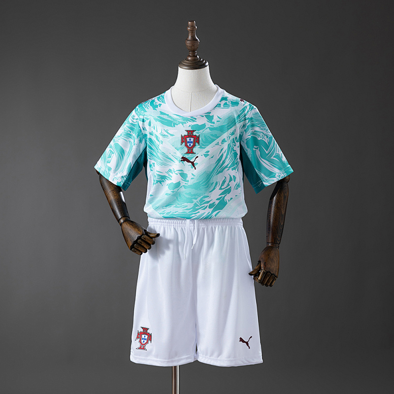 Portugal 2026 Away Kids Kit Jerseys SIZE 16-28 (front)