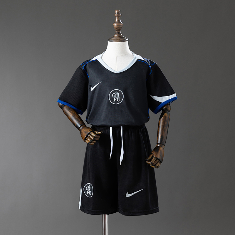 Chelsea 25/26 Third Away Kids Size: 16-28 (front)
