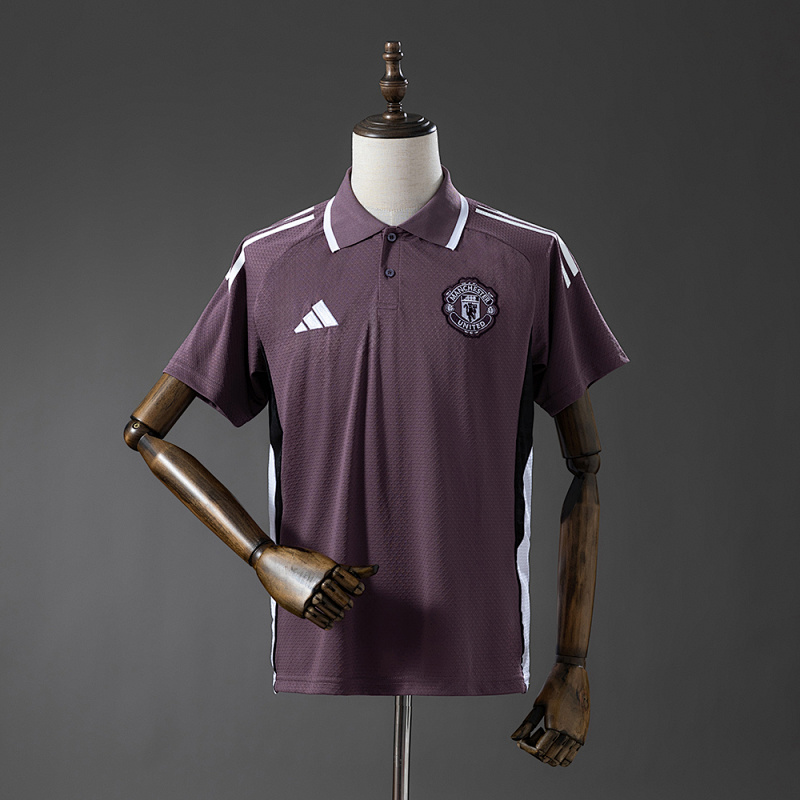 M-U 25/26 POLO - Grey Purple S-XXL (front)