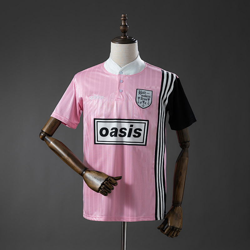 Oasis Band 1996 Retro Pink Jersey S-4XL (front)