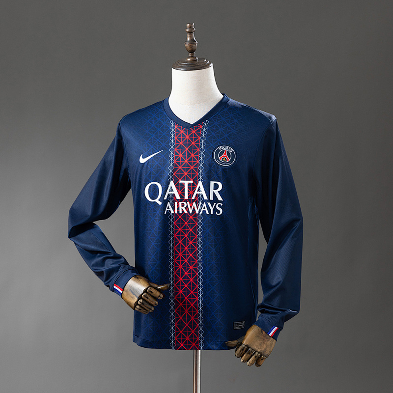 PSG 25/26 Home Long Sleeve Jersey S-4XL (front)