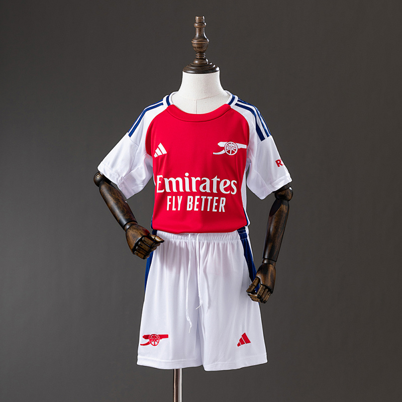 Arsenal 24/25 Home kids kit Jersey SZIE 16-28 (front)