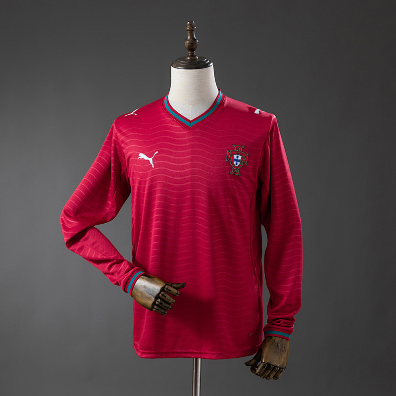 Portugal 2026 Home Long-sleeved Jersey S-4XL (front)