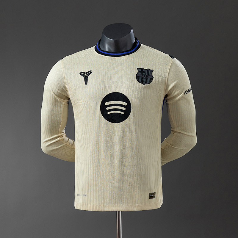 Barcelona 25/26 Player Version Away Long Sleeve Jersey S-3XL (front)