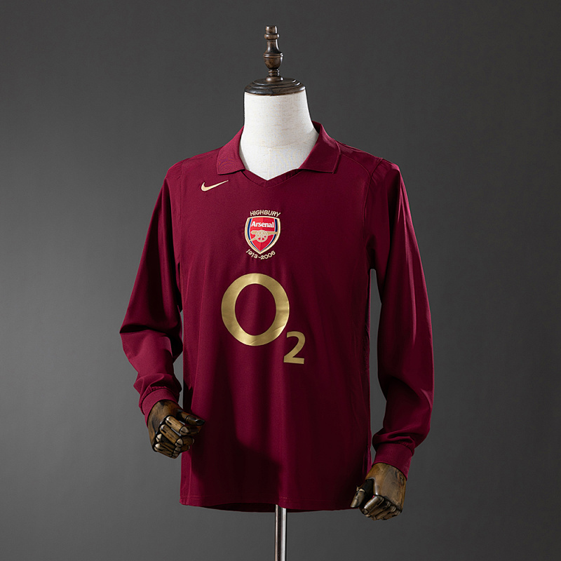 Retro Long Sleeve 05/06 Arsenal home S-XXL (front)