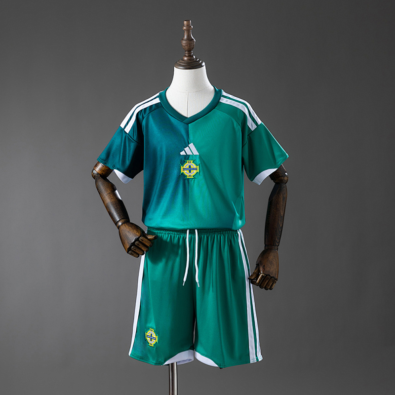 Northern Ireland 2026 Home Kids kit Jersey SIZE 16-28 (front)