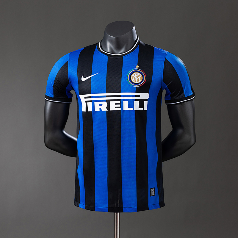 Inter Milan 09/10 Player Version Retro Home Jersey S-3XL (front)
