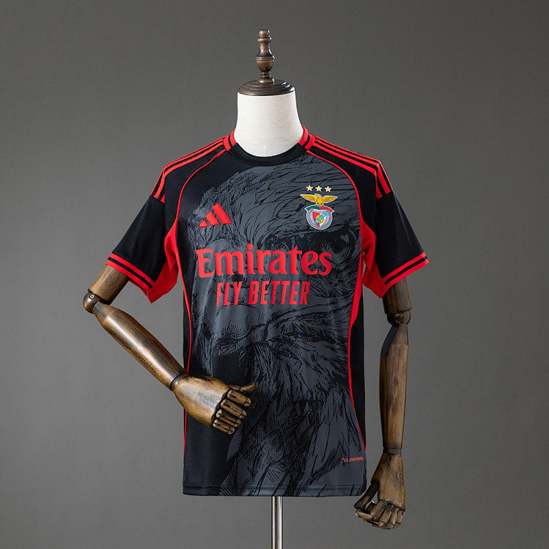 Benfica 26/27 Special Eagle Jersey - Black& Red S-4XL (front)