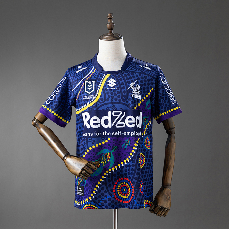 NRL Melbourne Storm 2025 Indigenous Jersey S-5XL (front)