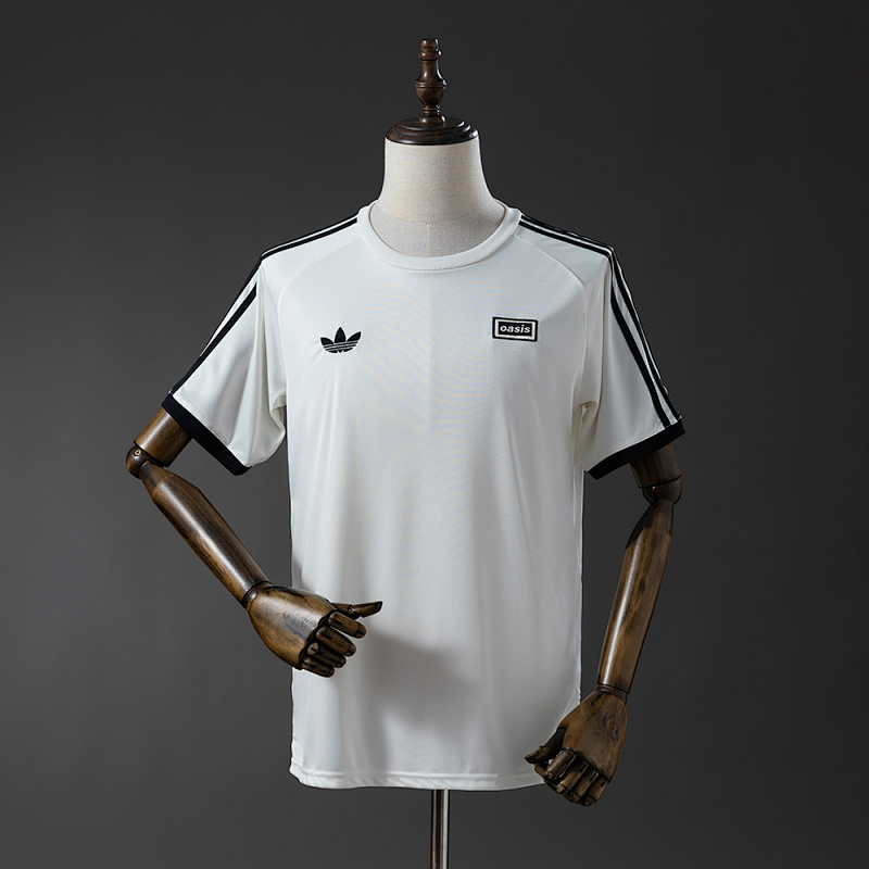 Oasis Live '25 Originals 3-Stripes Football Shirt White S-4XL (front)