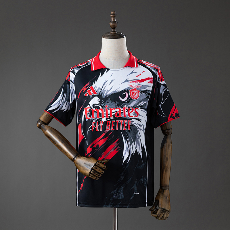 Benfica 26/27 Special Eagle Jersey - Black& White S-4XL (front)
