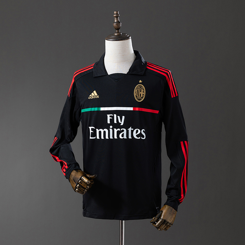 AC Milan 11/12 Away Long Sleeve Retro Jersey S-XXL (front)