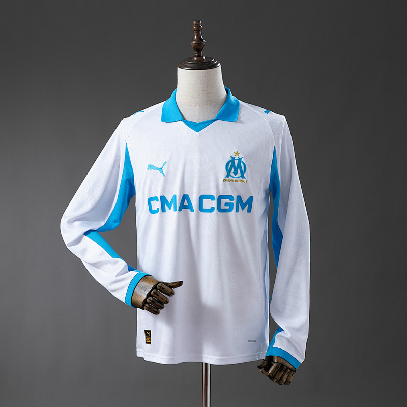Marseille 25/26 Home Long-sleeved Jersey S-4XL (front)