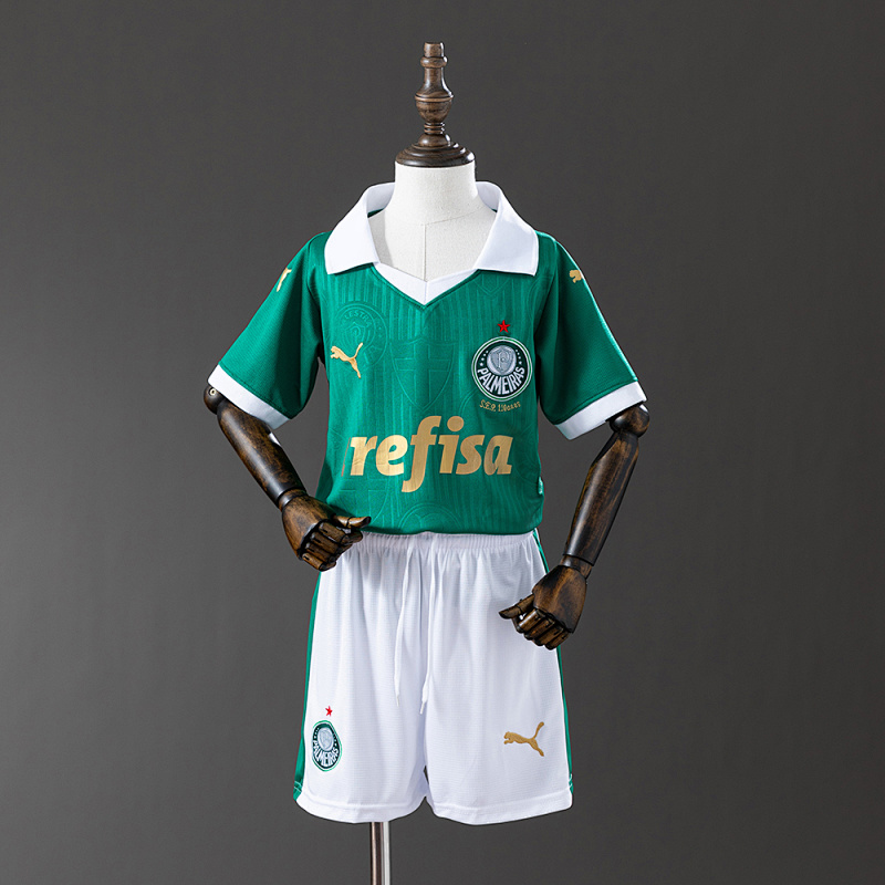 Palmeiras 25/26 Home kids kit Jersey SIZE 16-28 (front)