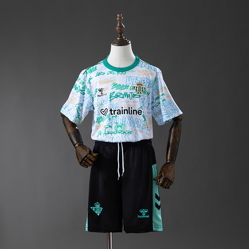 Real Betis 25/26 Special Edition Kids Kit Jersey SIZE 16-28 (front)