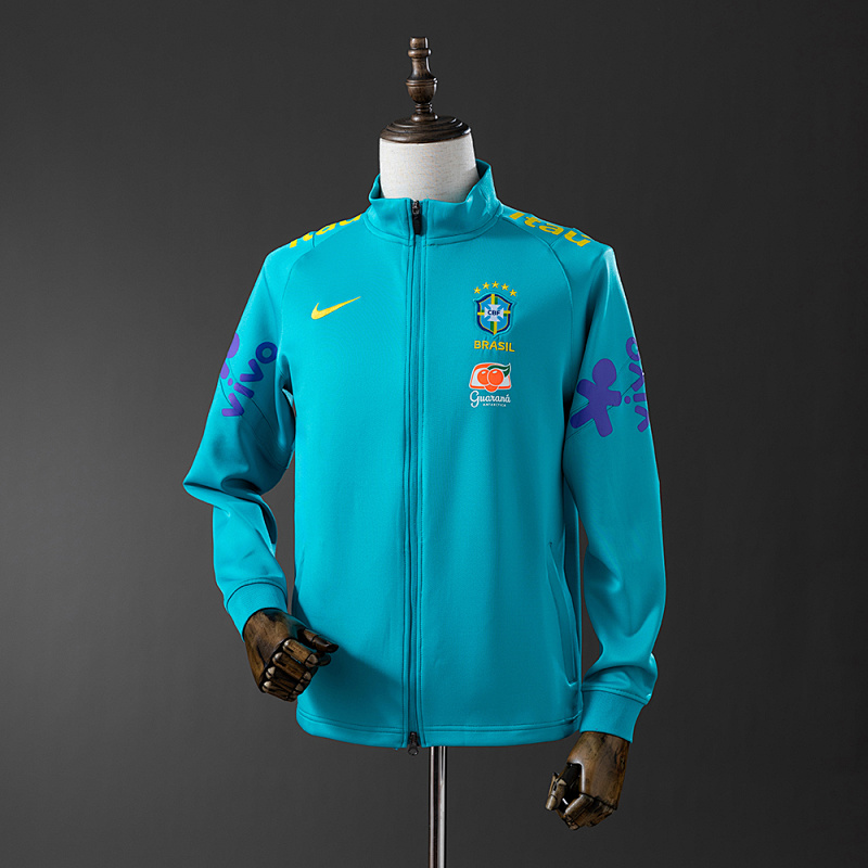 Brazil 22/23 Lake Blue-Jacket S-XXL (front)