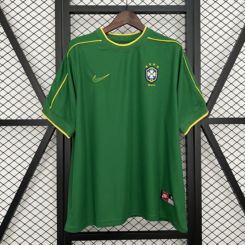Retro Brazil 1998 Goalkeeper Green S-XXL (front)
