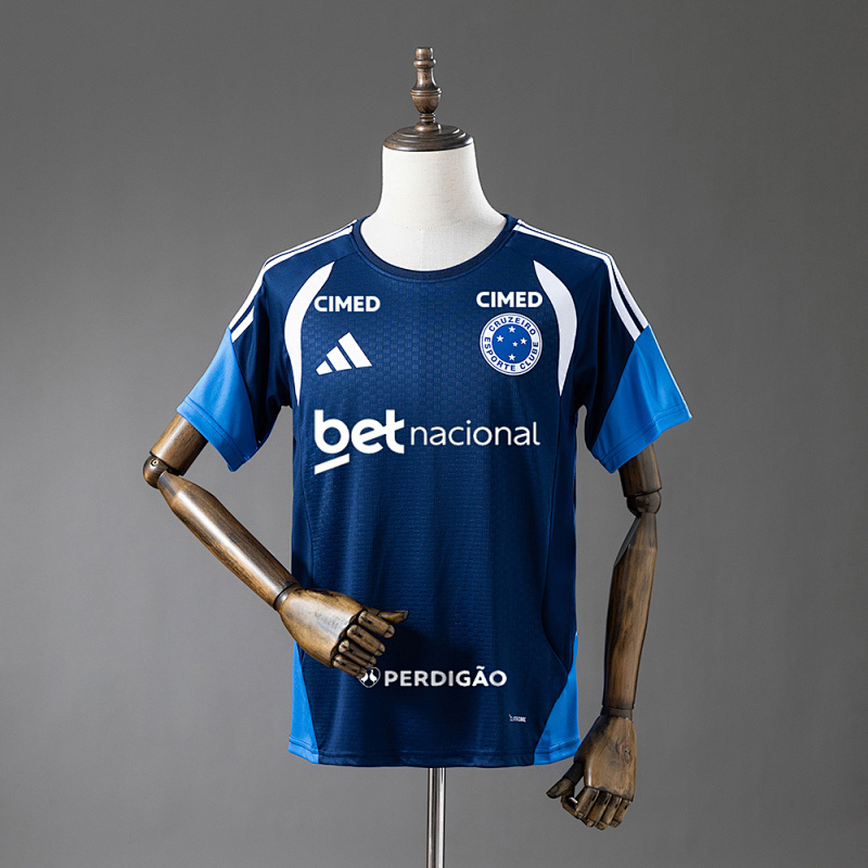Cruzeiro 26/27 All sponsors Training - Dark Blue Jersey S-4XL (front)