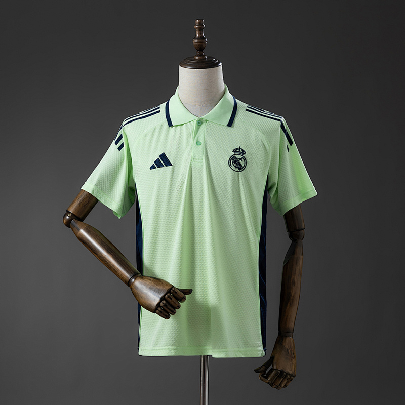 Real Madrid 25/26 POLO - Light Green S-XXL (front)