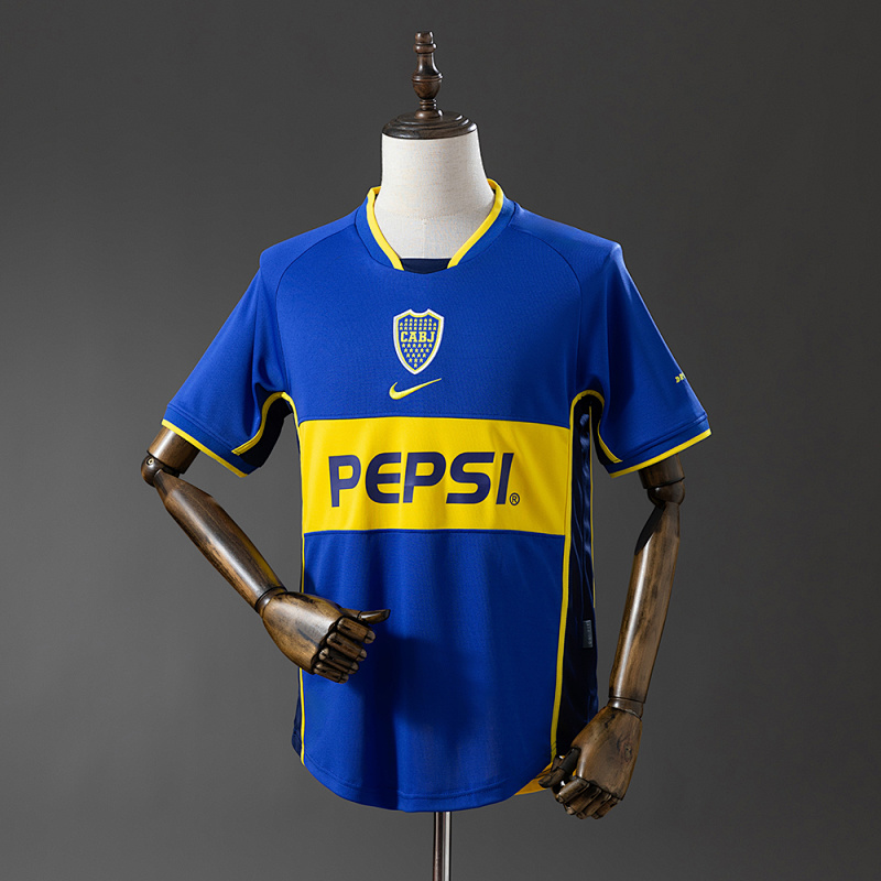 Boca Juniors 02/03 Home Retro Jersey S-XXL (front)