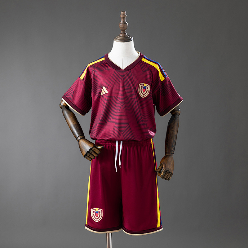 Venezuela 2026 Home Kids Kit Jerseys Size 16-28 (front)