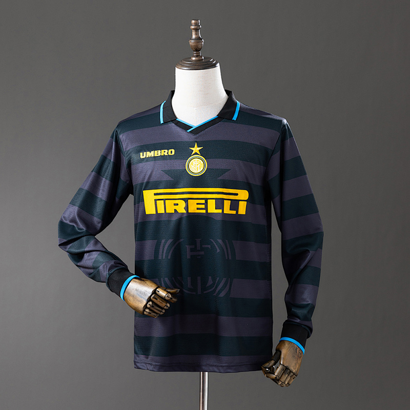 Inter Milan 97/98 Third Away Long Sleeve Retro Jersey S-XXL (front)