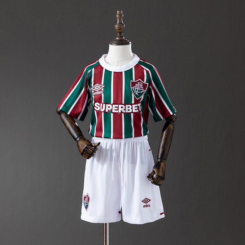 Fluminense 25/26 Home kids kit Jersey SIZE16-28 (front)