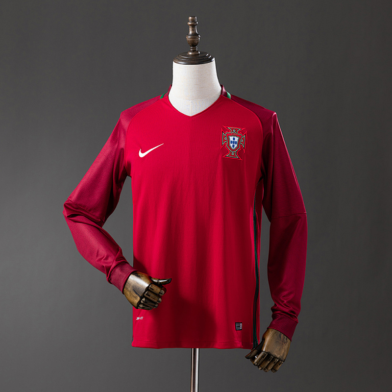Retro Portugal 2016 long sleeve home S-XXL (front)