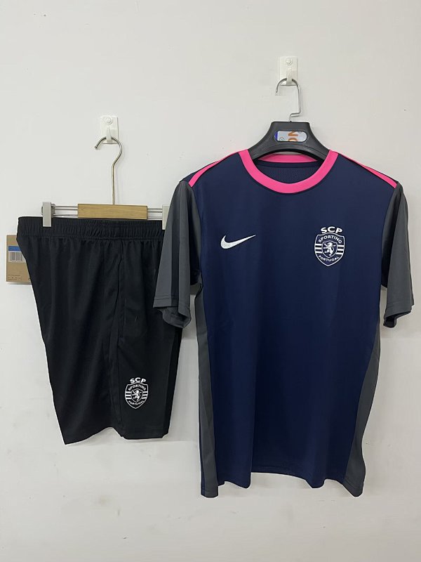 25/26 Lisbon pre-match training suit clear color S-3XL (front)