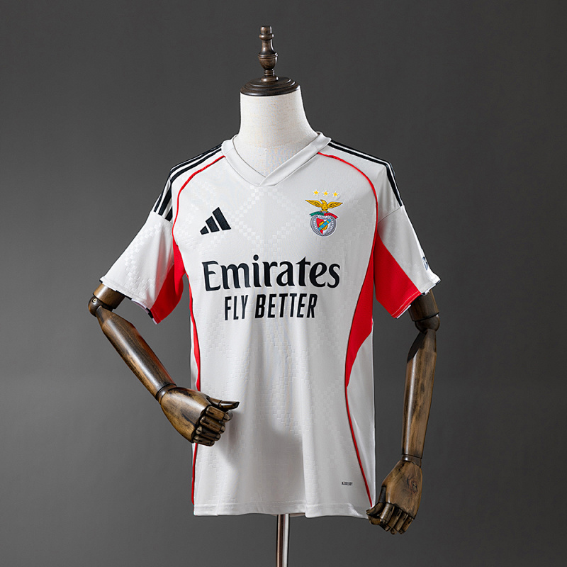 Benfica 25/26 Beige Away Jersey S-4XL (front)