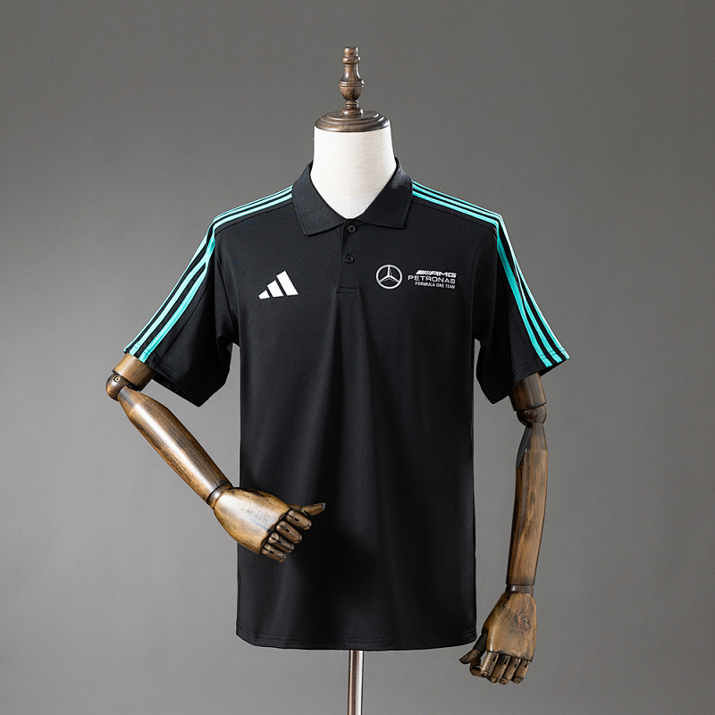 2025 F1 Mercedes-Benz POLO Black S-3XL (front)