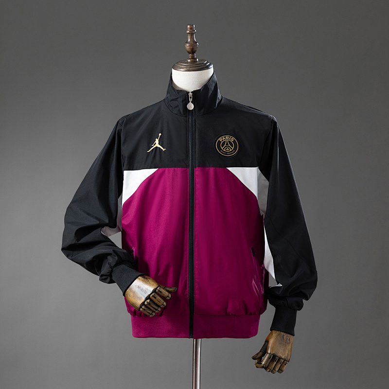 PSG Collaboration Windbreaker - Black & Psychedelic Purple S-XXL (front)