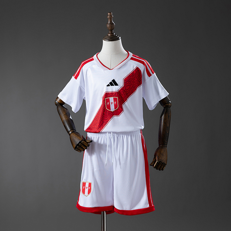 Peru 2026 Home Kids Kit Jersey Size 16-28 (front)