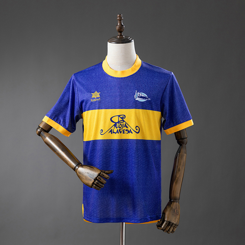 Deportivo Alavés 00/01 Home (UEFA Champions League Final Edition) Retro Jersey S-XXL (front)