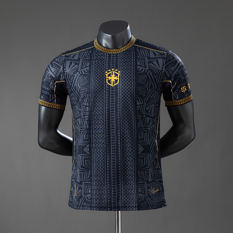 Brazil 2026 Special Edition Player Version Black Jersey S-3XL (front)