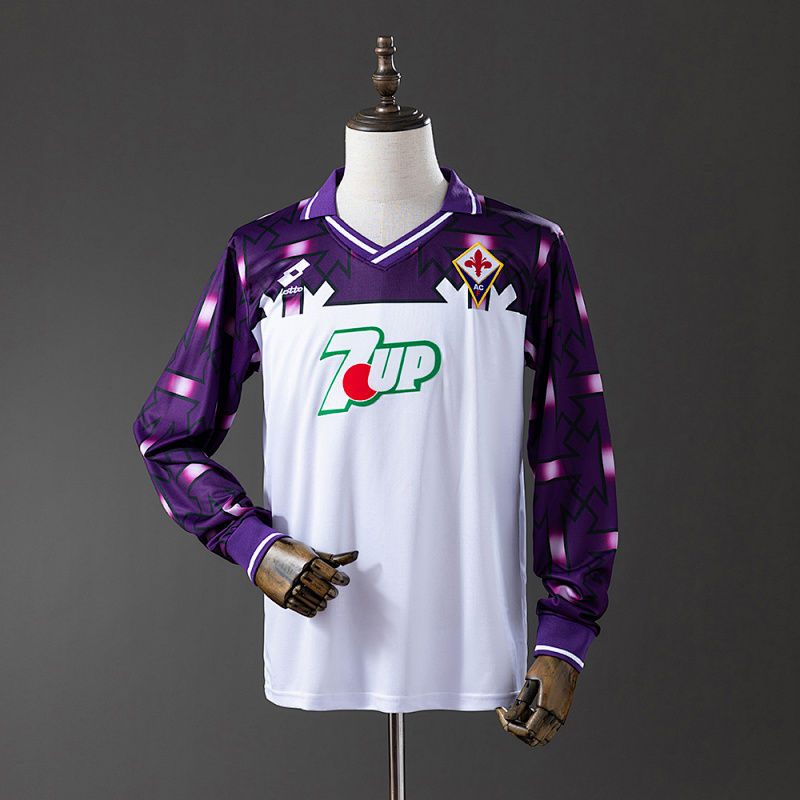 Fiorentina 92/93 Away Long Sleeve Retro Jersey S-XXL (front)