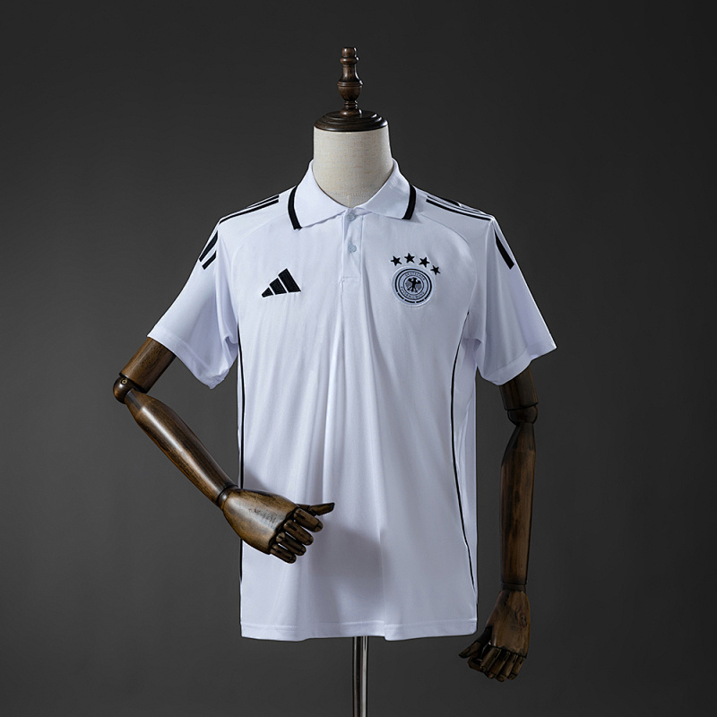 Germany 25/26 POLO - White S-XXL (front)