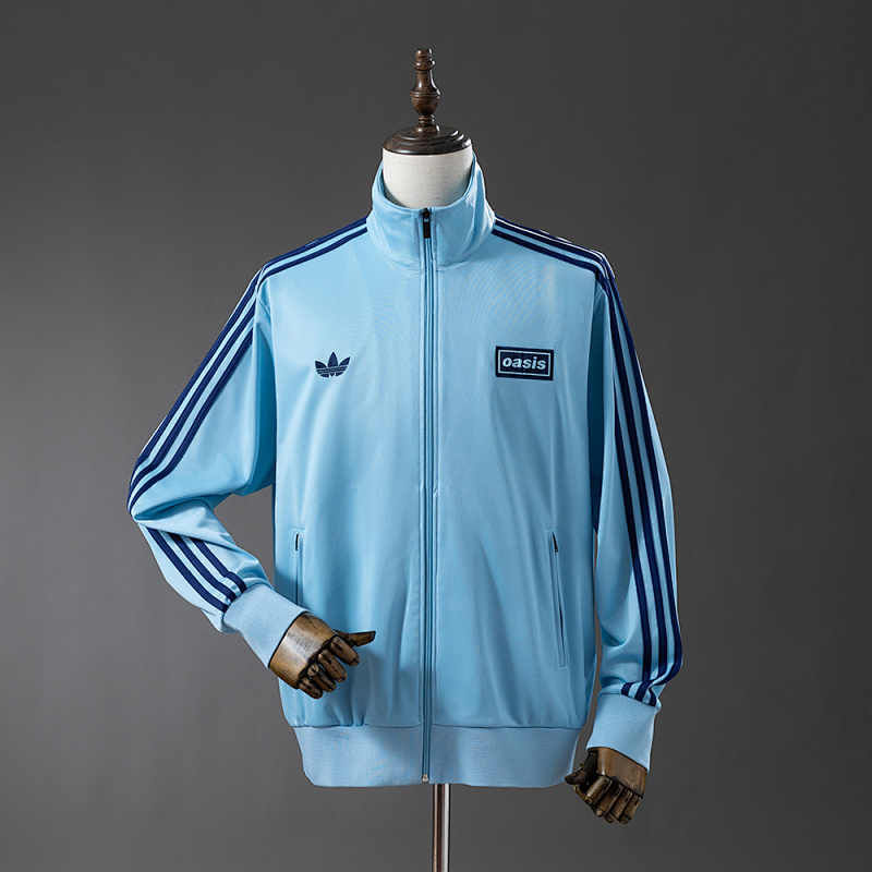 Oasis Flamingo Track Jacket - Lake Blue S-XXL (front)