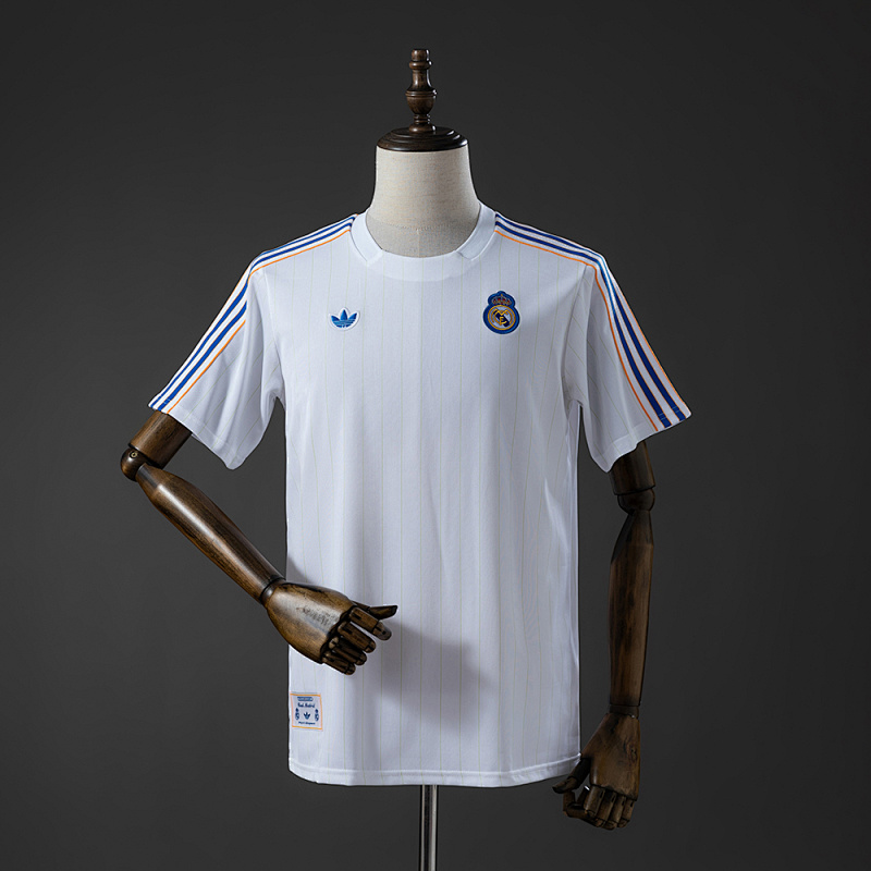 Real Madrid Terrace Icons T-Shirt White Blue S-XXL (front)