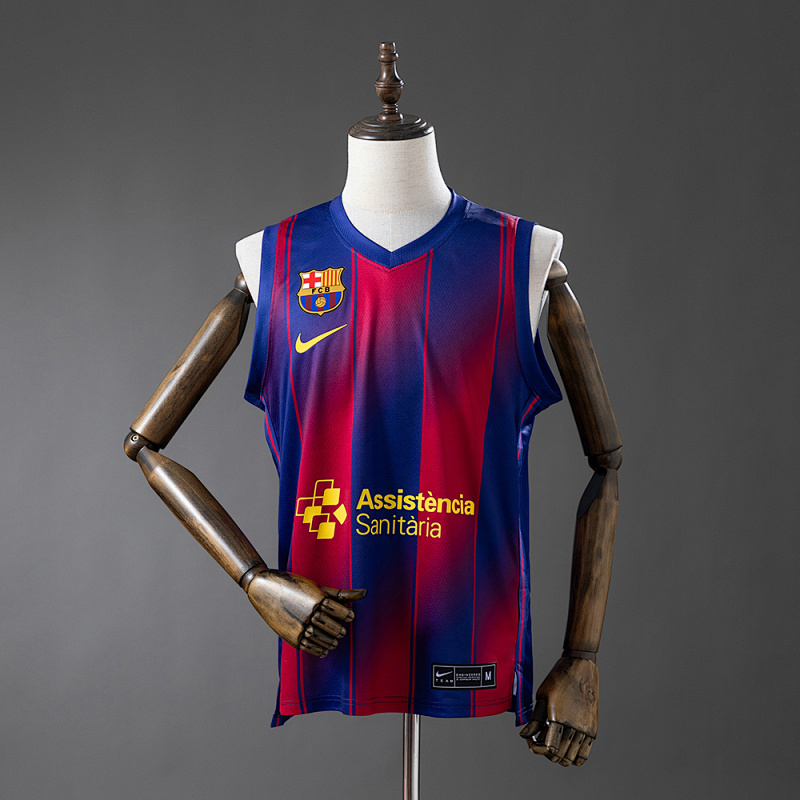 Barcelona 25/26 Home Basketball Jersey S-XXL (front)