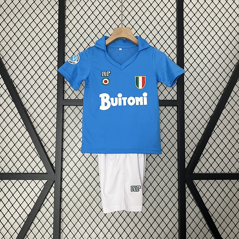 kids Napoli 87/88 home size: 16-28 (front)
