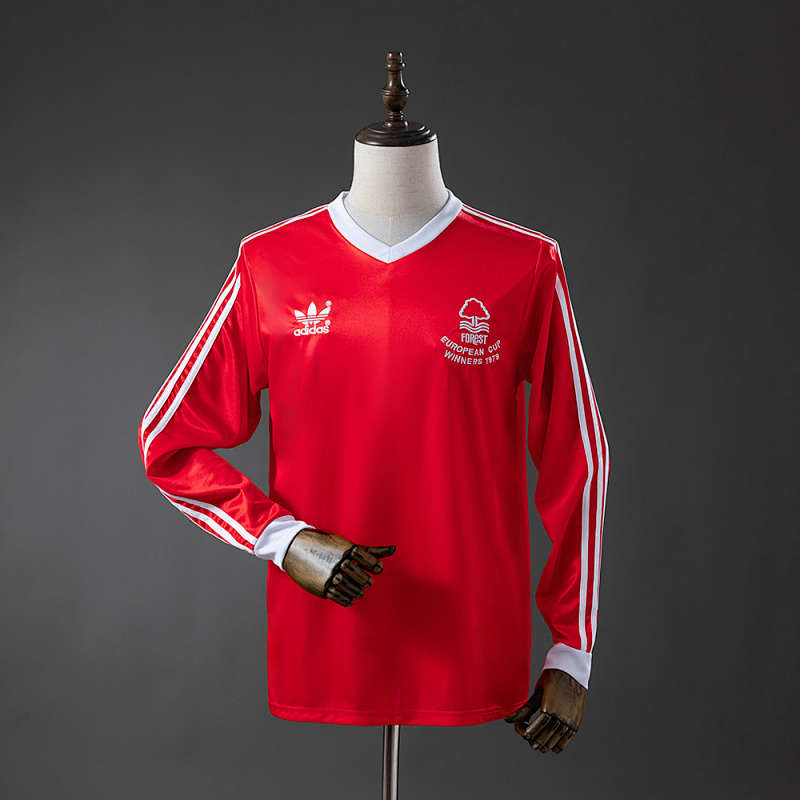 Nottingham Forest 77/80 Home Long-Sleeve Retro Jersey S-XXL (front)