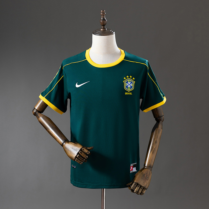 Retro Goalkeeper Brazil 1998 Dark Green S-XXL (front)