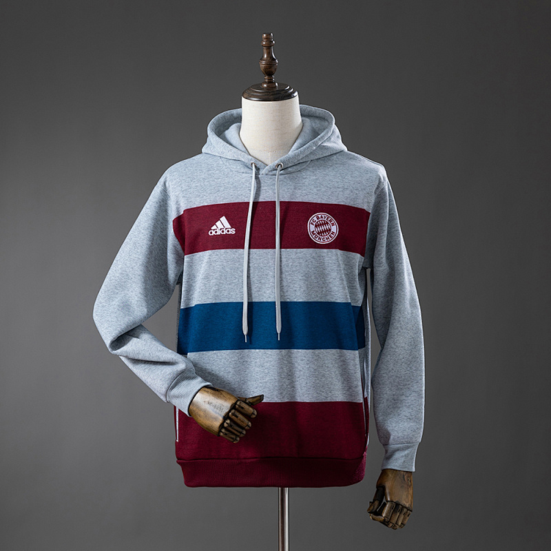 Bayern Munich 14/15 Hooded Sweatshirt - Grey S-XXL (front)