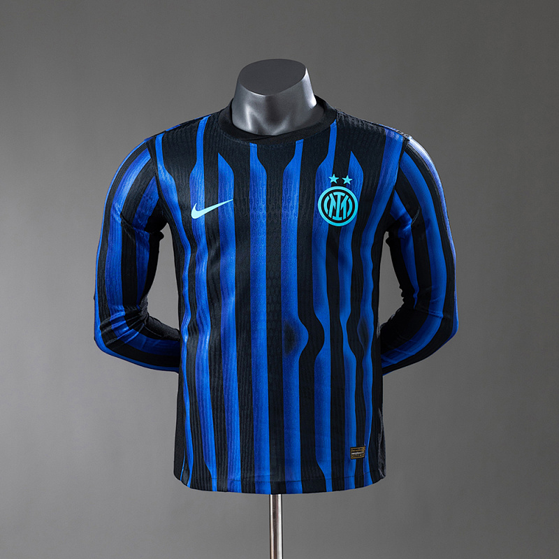 Inter Milan 25/26 Home Long-Sleeve Player Version Jersey S-3XL (front)