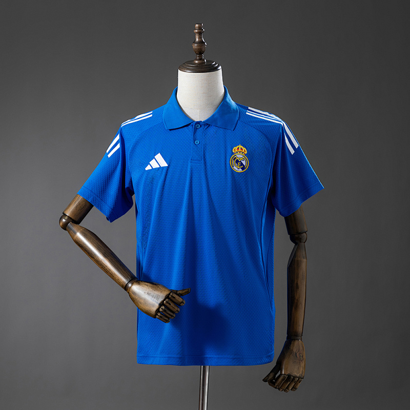 Real Madrid 25/26 POLO - Blue S-XXL (front)