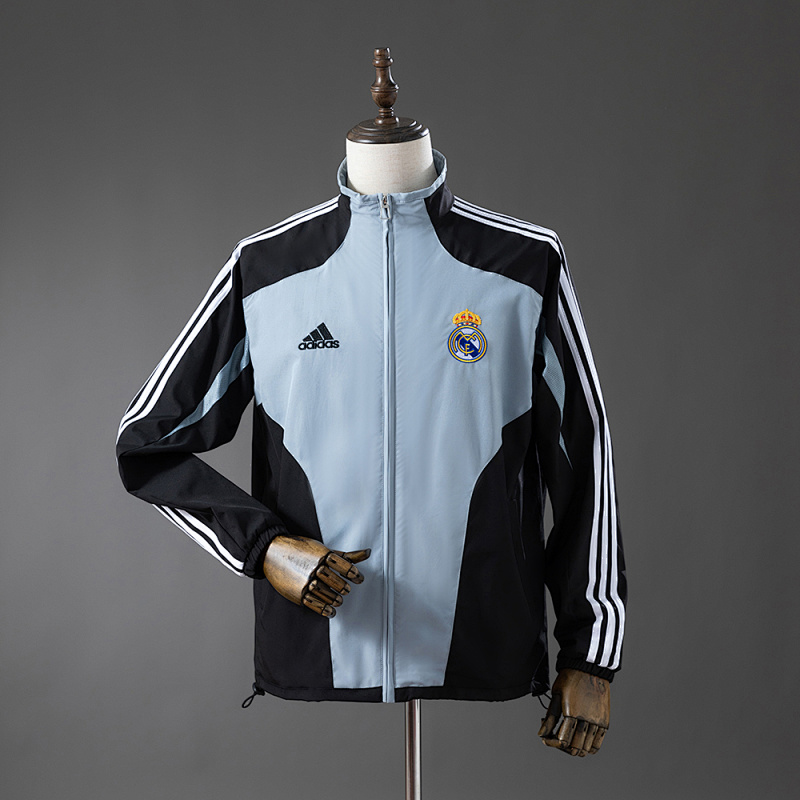 Real Madrid 04/05 Windbreaker - BlackGrey S-XXL (front)