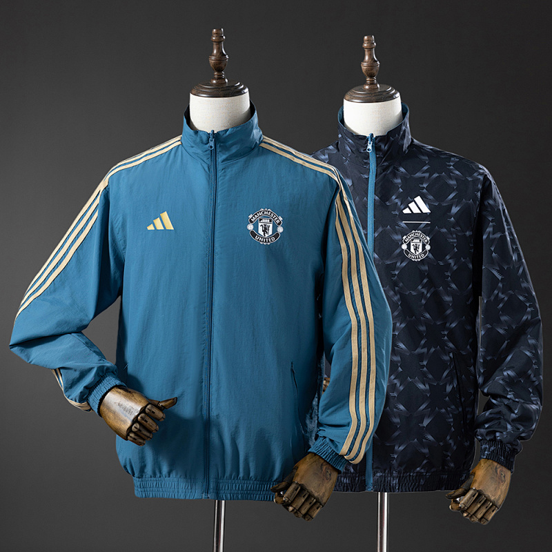 M-U Reversible Jacket Windbreaker - Blue&Black S-XXL (front)