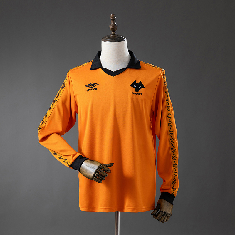 Wolves 80/81 Home Long-Sleeve Retro Jersey S-XXL (front)
