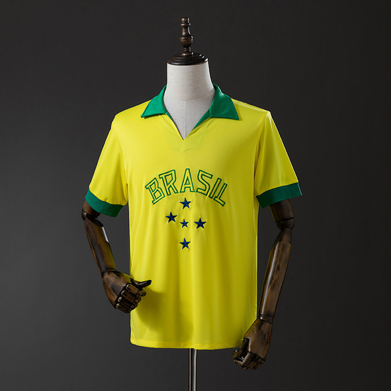 Brazil 1958 Home Retro Jersey S-XXL (front)